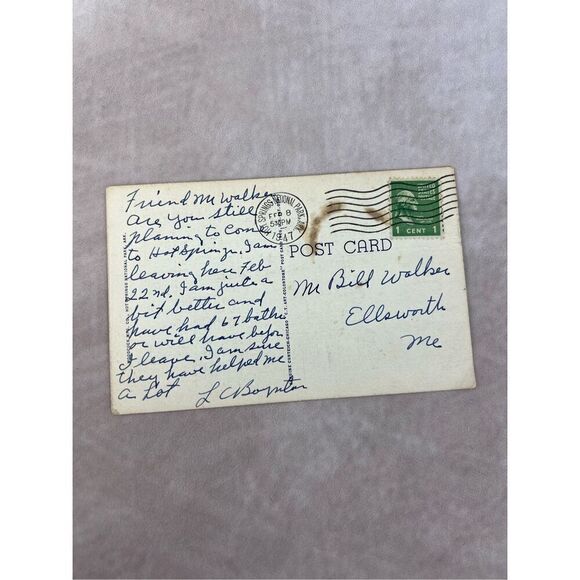 Vintage Antique 1940 Postcard~Hot Springs Arkansas~Scene on Lake Catherine Portr - Picture 4 of 5